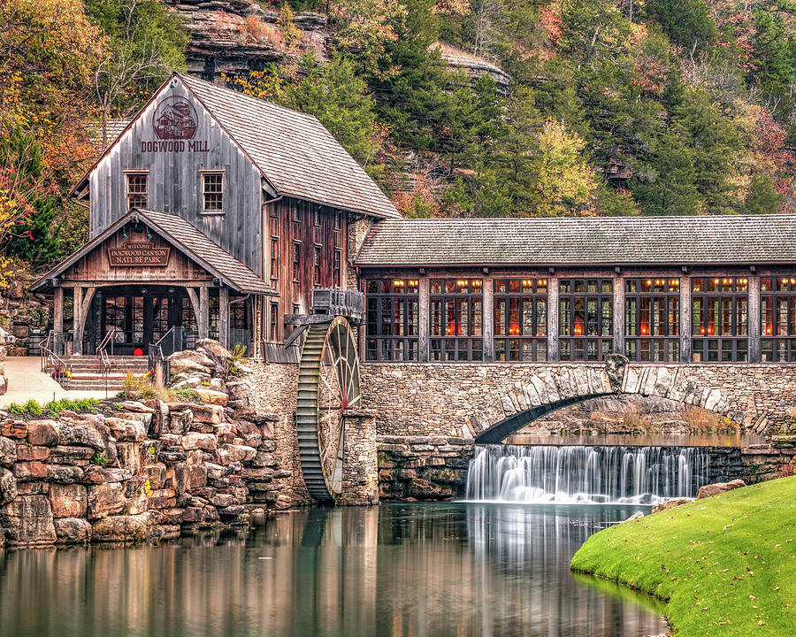 Landscape Photograph - The Mill At Dogwood Canyon Park - Missouri Ozark Mountains by Gregory Ballos