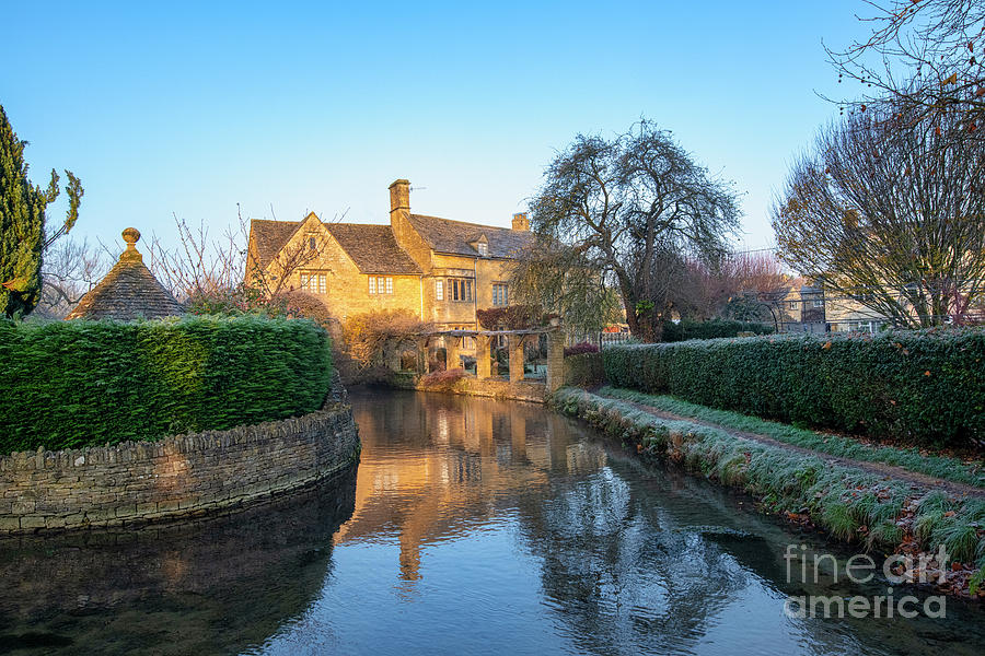 The Mill House in the Autumn Frost at Sunrise Photograph by Tim Gainey