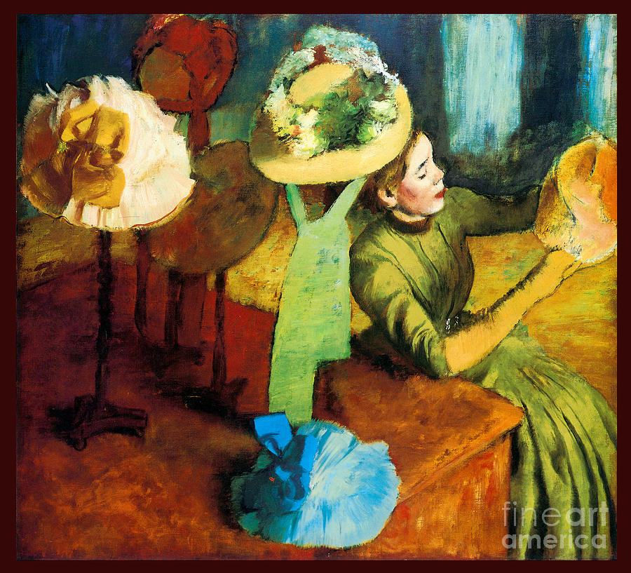 The Millinery Shop 1882 Painting by Edgar Degas