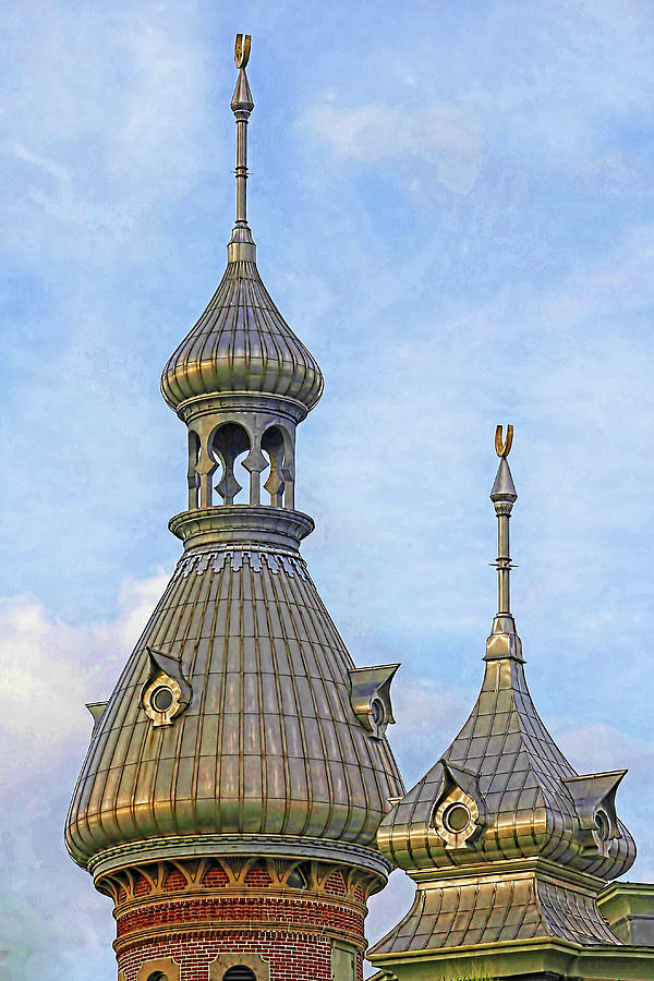 The Minarets of Plant Hall 2 - Tampa FL Photograph by HH Photography of Florida