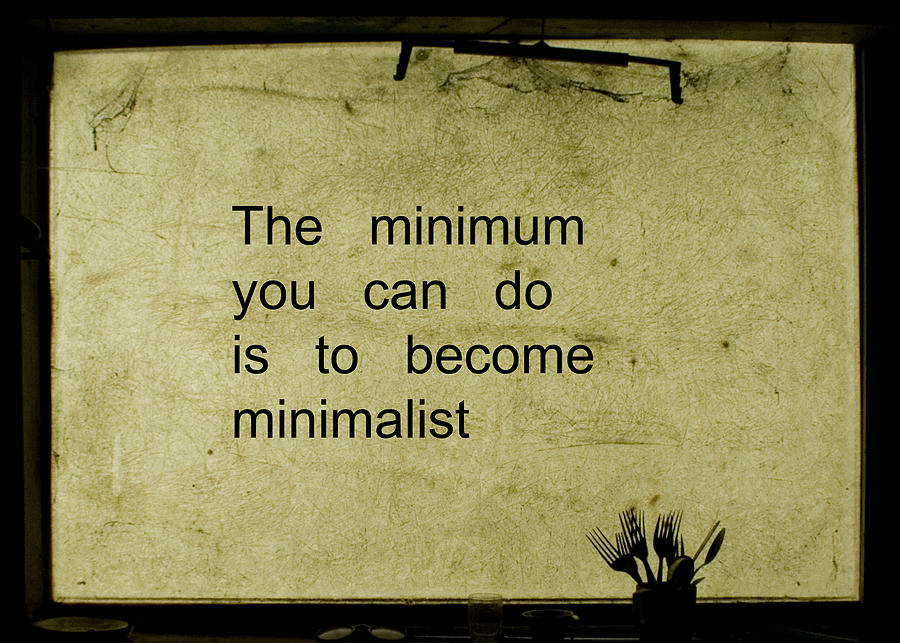 The minimum you can do Mixed Media by Spacio Pierdutin