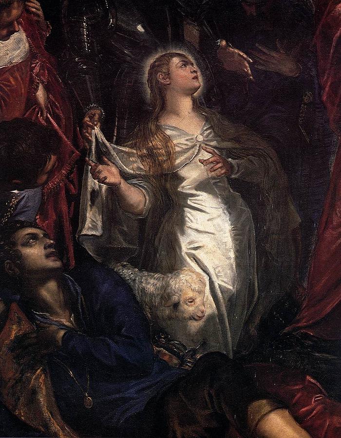 The Miracle of St Agnes Painting by Tintoretto | Fine Art America