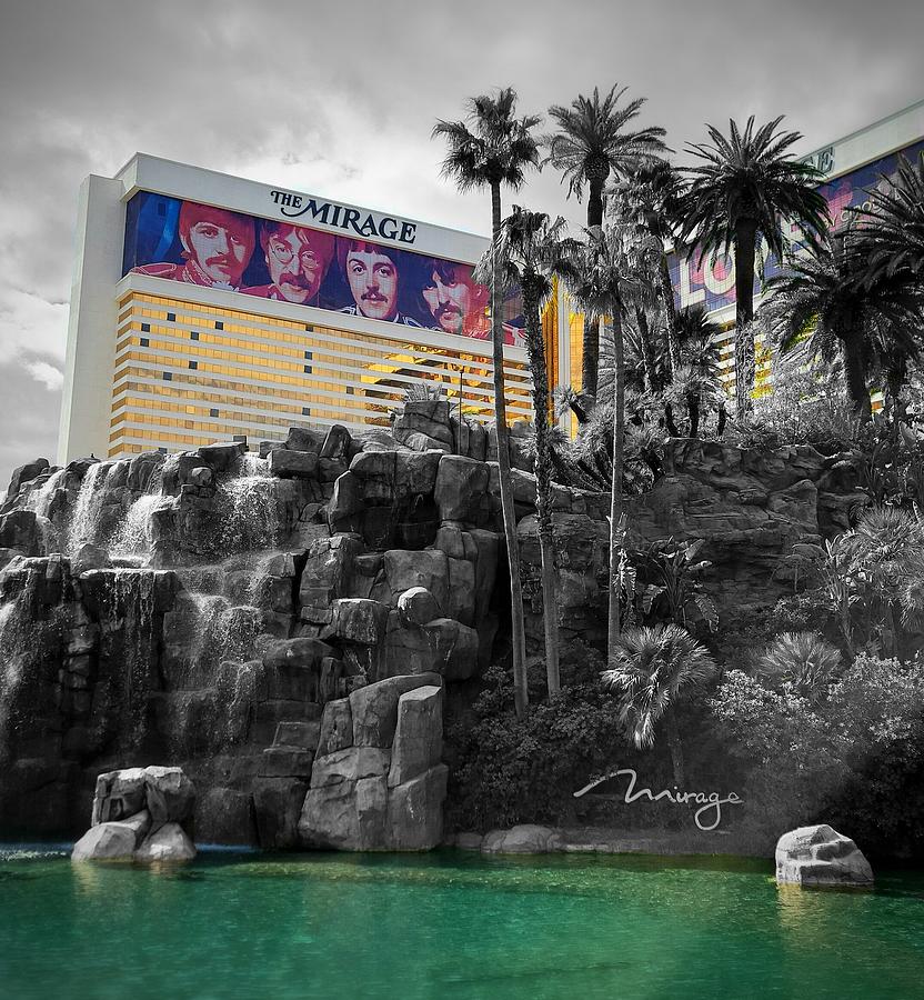 Las Vegas Photograph - The Mirage color edit by Cameraman Wes