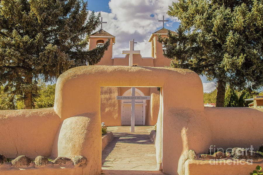 The Mission at Taos Photograph by Susan Vineyard