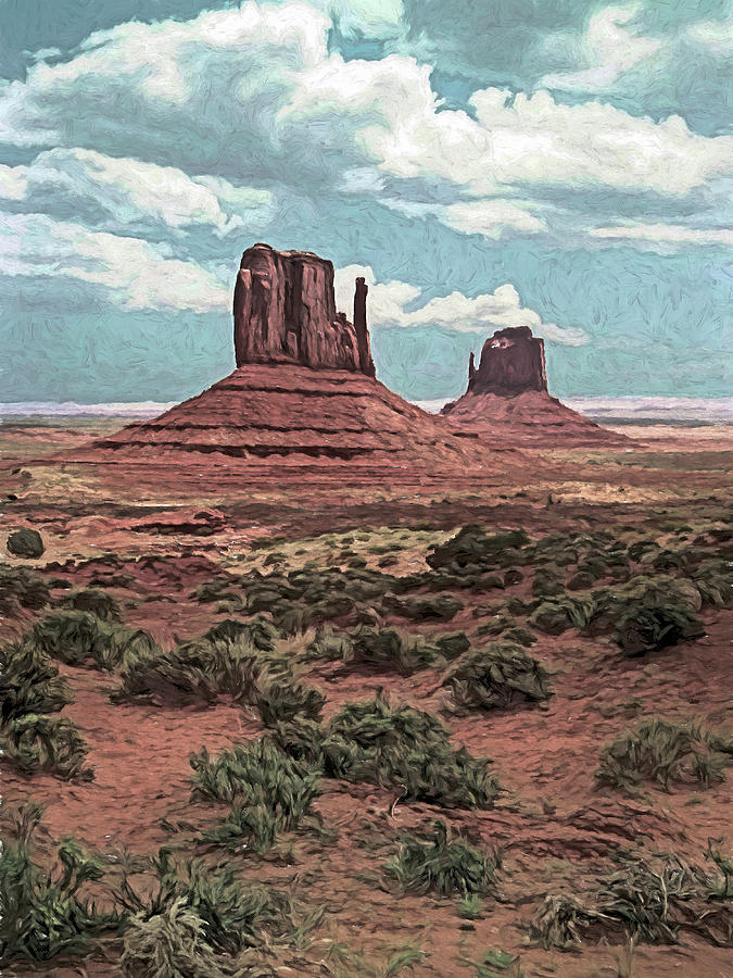 The Mitten Buttes Digital Art by Robert James - Fine Art America