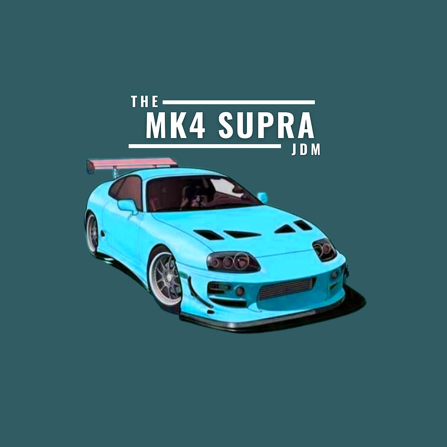 Mk4 Supra Digital Art by Moto Shift - Pixels
