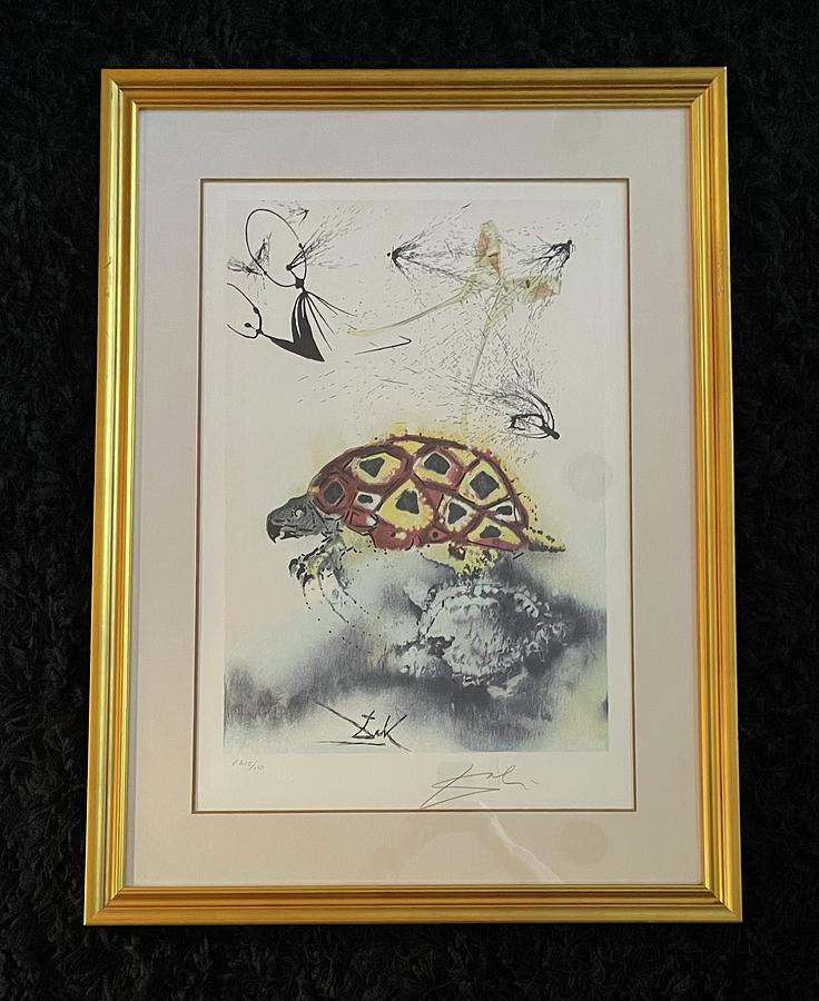 The MockTurtlesStory Mixed Media by Salvador Dali