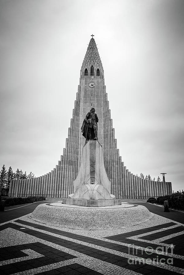 The modern church of Reykjavik, Iceland Photograph by Delphimages Photo Creations The modern church of Reykjavik, Iceland Photograph by Delphimages Photo Creations