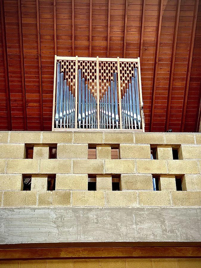 The Modern Organ at St Benedicts Church in Northampton Photograph by Gordon James
