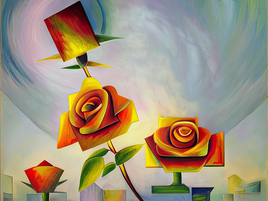 The Modern Rose Digital Art by Sterling and Thorn The Modern Rose Digital Art by Sterling and Thorn