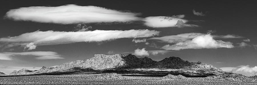 The Mojave - Black and White Photograph by Peter Tellone