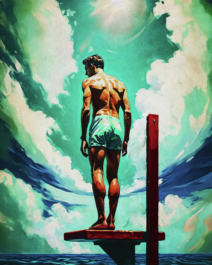 The Moment Before the Plunge Digital Art by Jan Keteleer The Moment Before the Plunge Digital Art by Jan Keteleer
