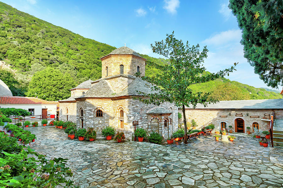 The Monastery of Evagelistria in Skiathos, Greece Photograph by Constantinos Iliopoulos