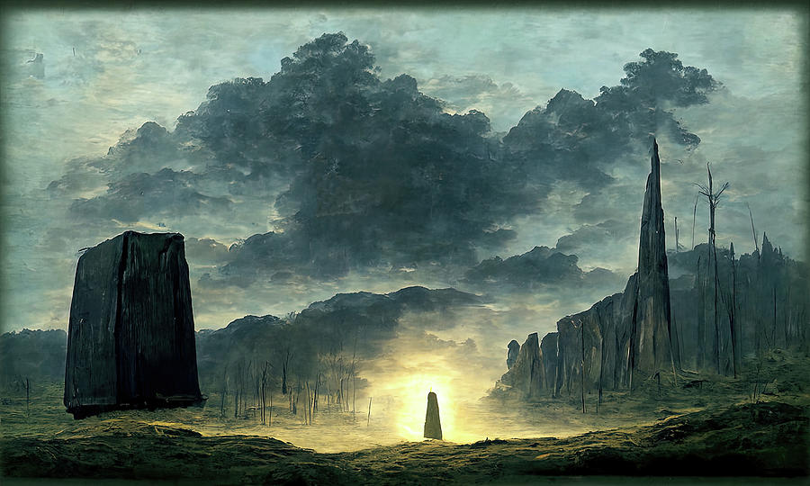 The Monolith, 02 Painting by AM FineArtPrints