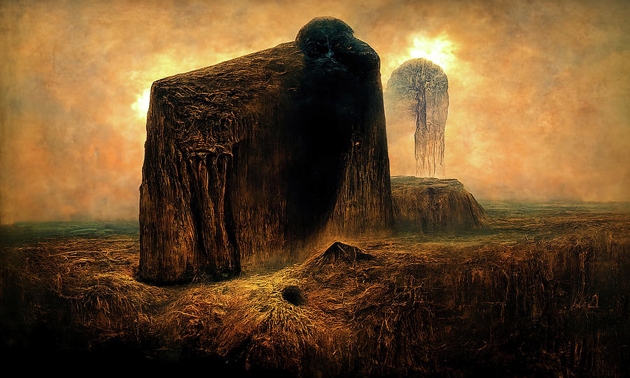 The Monolith, 04 Painting by AM FineArtPrints