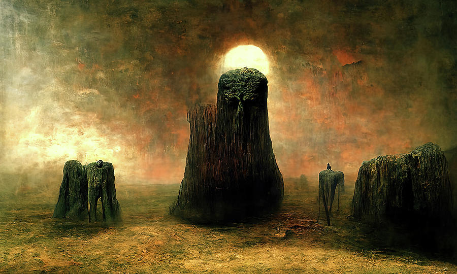 The Monolith, 05 Painting by AM FineArtPrints