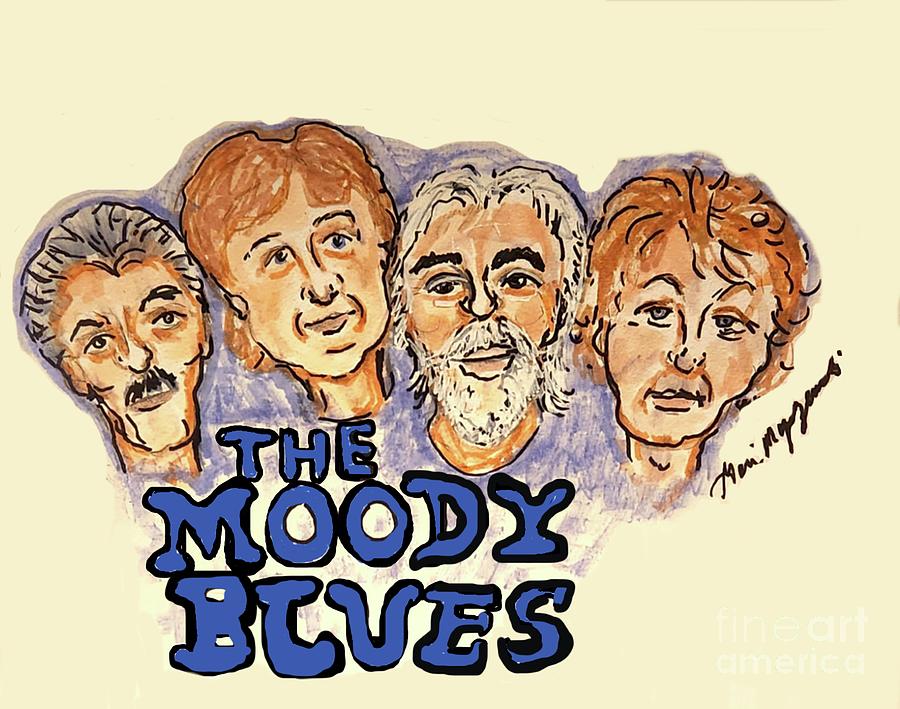 The Moody Blues Band Mixed Media by Geraldine Myszenski - Fine Art America