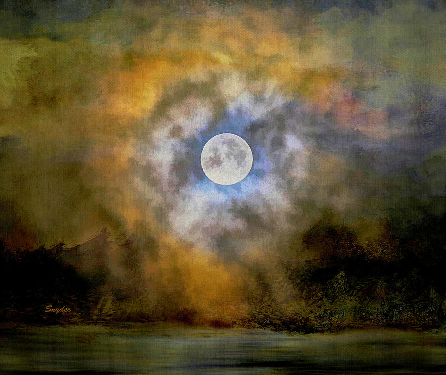 The Moon in the Eye of the Storm Photograph by Floyd Snyder