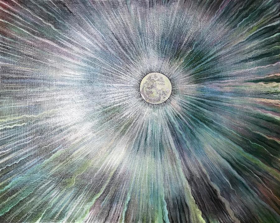 Full Moon Painting - The Moon in the Womb by Jackie Ryan