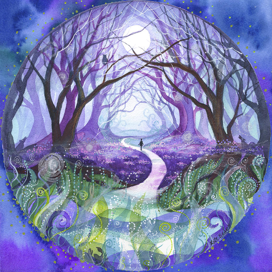 The Moonlit Path II Painting by Kate Bedell