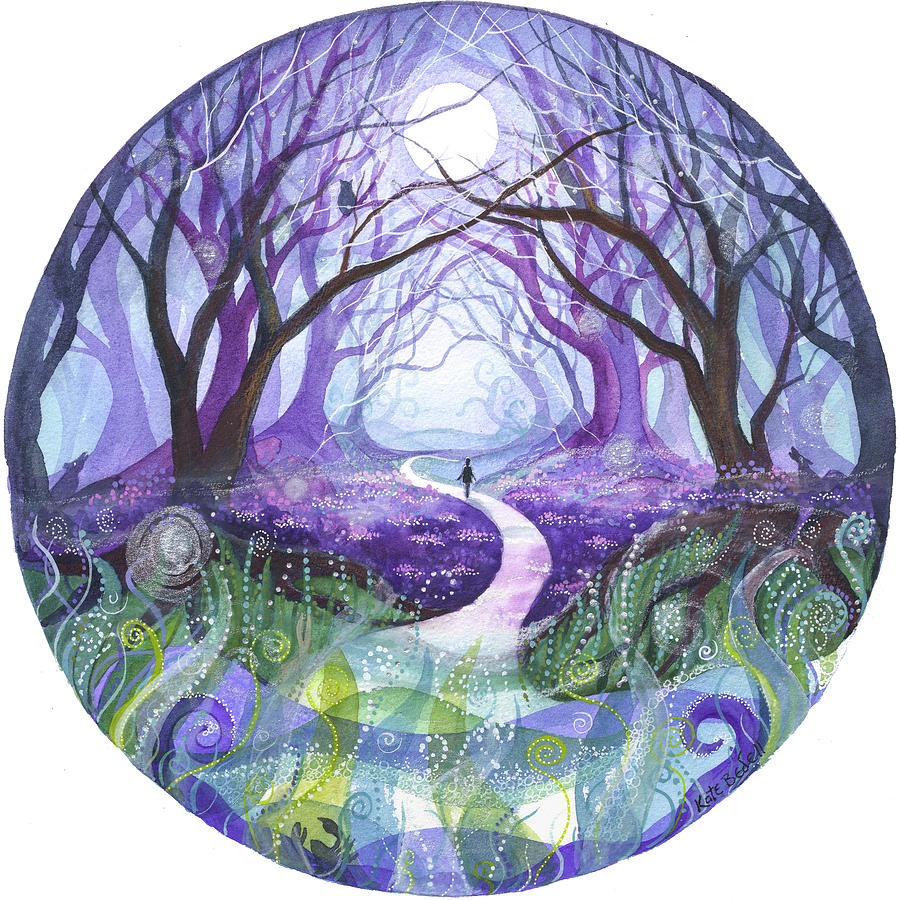 The Moonlit Path Painting by Kate Bedell