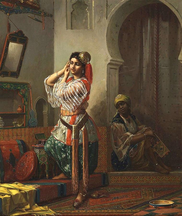 The Moorish Boudoir Painting by Jan-Baptist Huysmans | Fine Art America