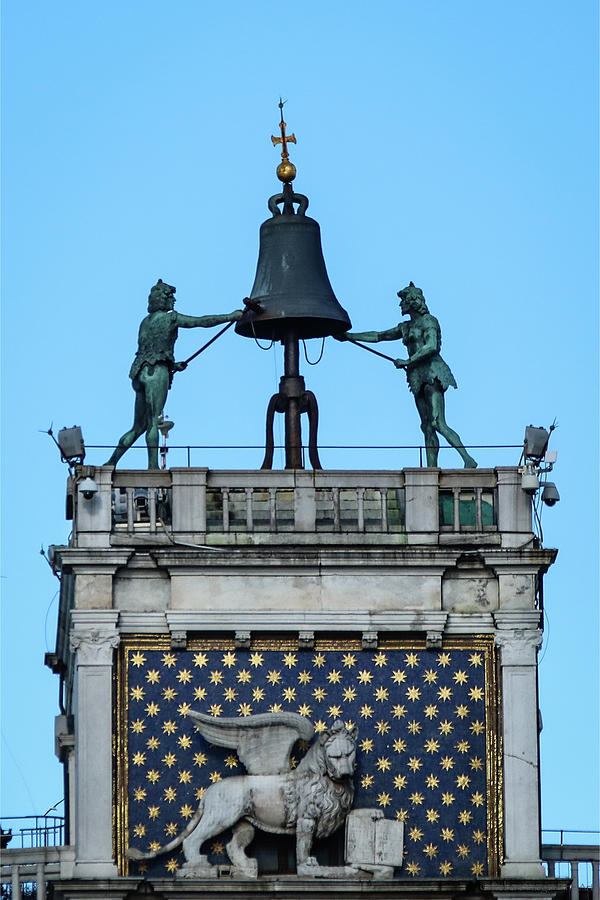 The Moors And The Bell, Venice, Italy Photograph