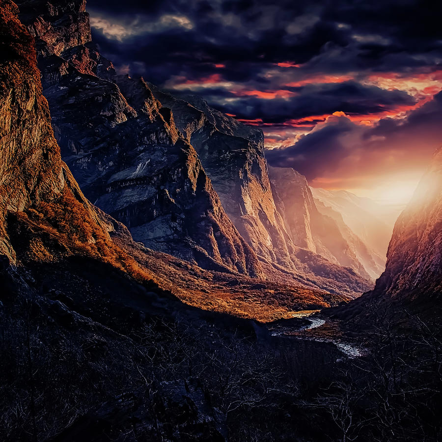 Nature Photograph - The Mordor by Manjik Pictures