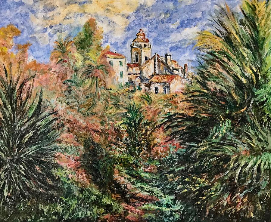 The Moreno Garden at Bordighera Painting by Tom Roderick