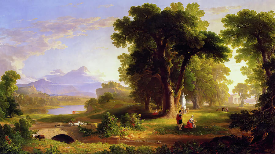 The Morning of Life Painting by Asher Brown Durand