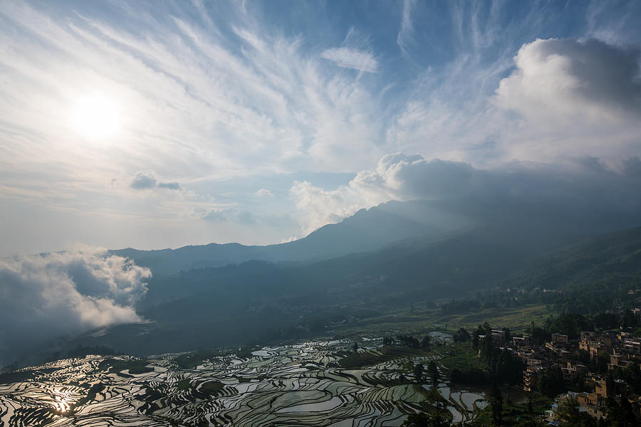 The morning of the terraced fields Photograph by Zhouyousifang