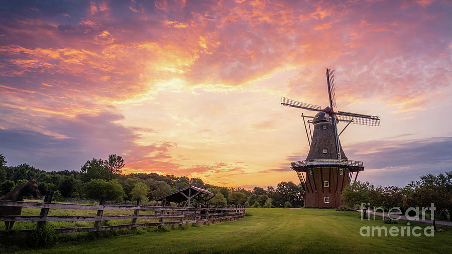 The Most Beautiful Morning at Windmill Island, Holland, MI  Photograph by Liesl Walsh