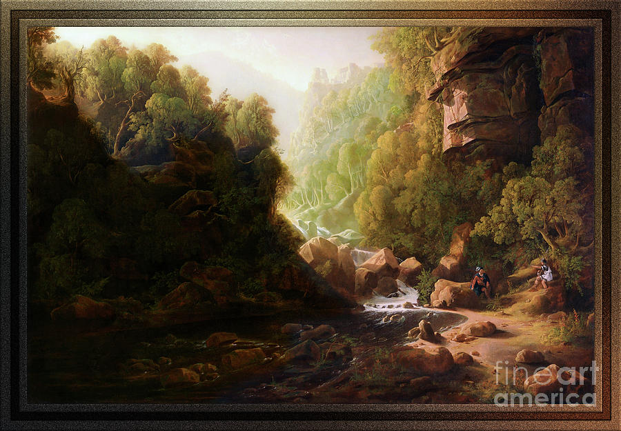 The Mountain Torrent by Francis Danby Painting by Rolando Burbon
