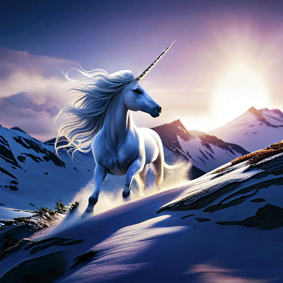 The Mountain Unicorn Digital Art by Steve Taylor - Fine Art America