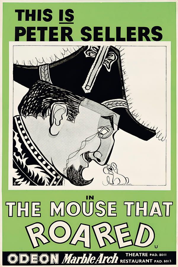 The Mouse That Roared - 1959 Comedy Digital Art By Retro Movie Poster ...