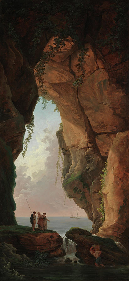The Mouth of a Cave, 1784 Painting by Hubert Robert