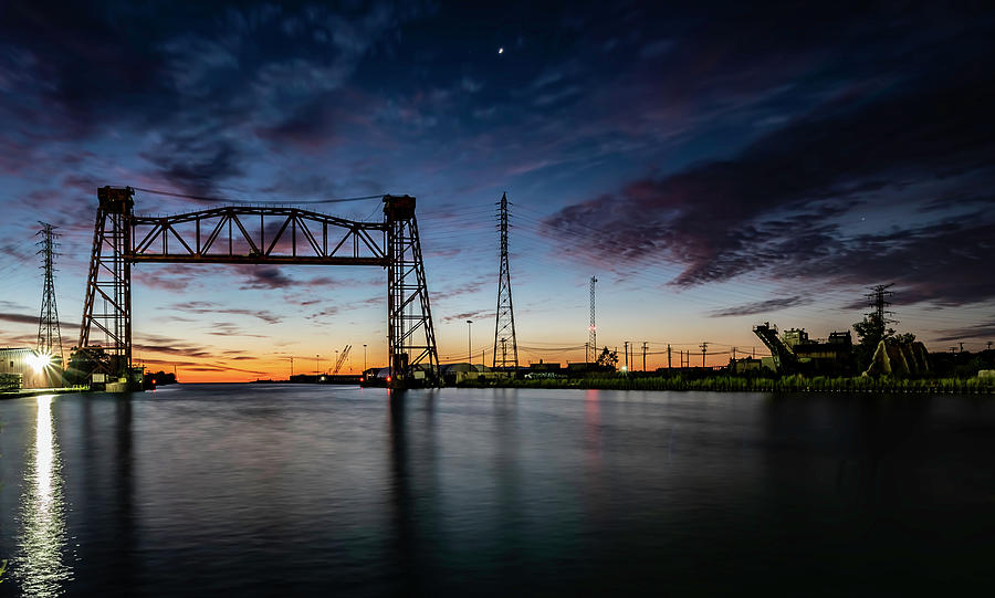 The Mouth Pf Chicagos Calumet River At Dawn Photograph