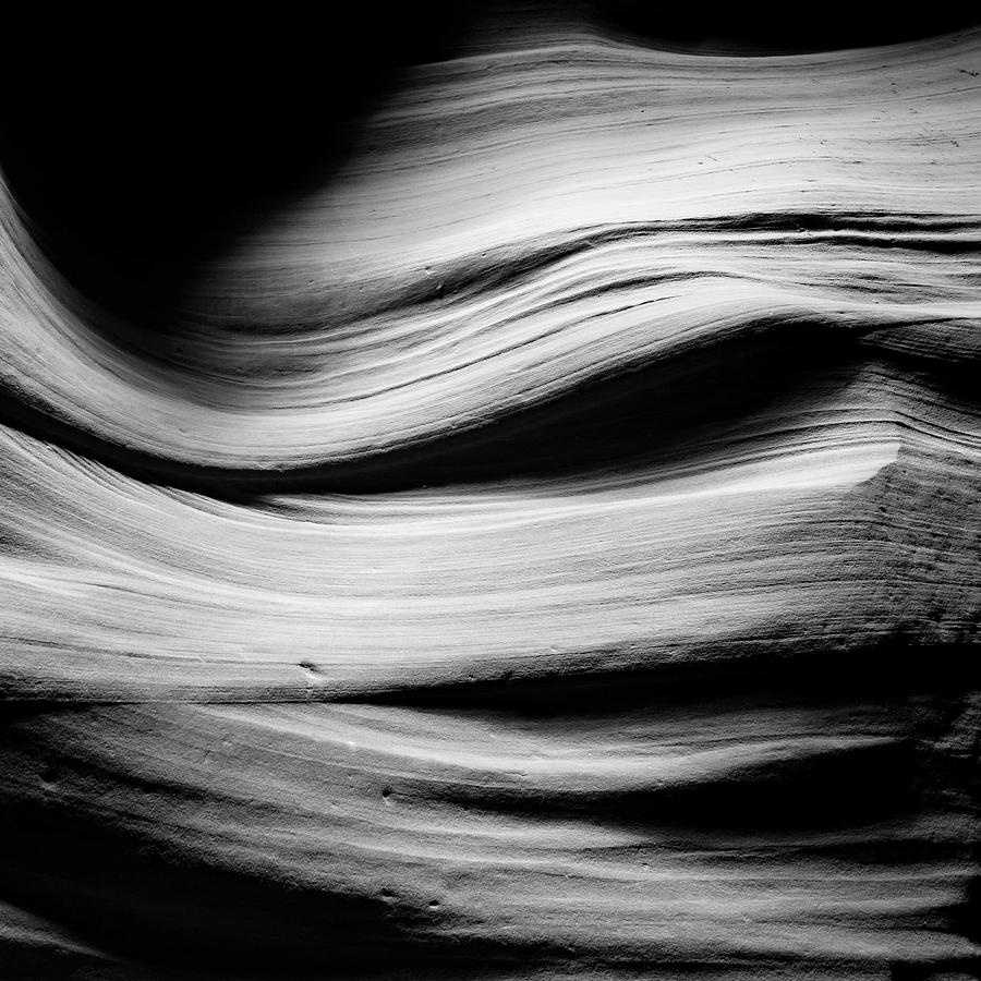 The Mummy - Antelope Canyon Monochrome 1x1 Photograph by Gregory Ballos