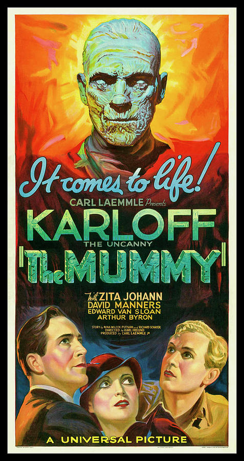 The Mummy Retro Vintage Classic Horror Movie Poster 1932 Photograph by Carol Japp The Mummy Retro Vintage Classic Horror Movie Poster 1932 Photograph by Carol Japp