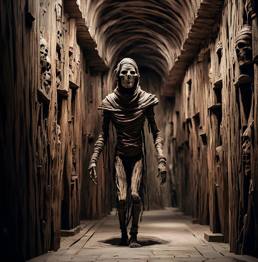 Skull Digital Art - The Mummy Rises by Steve Taylor