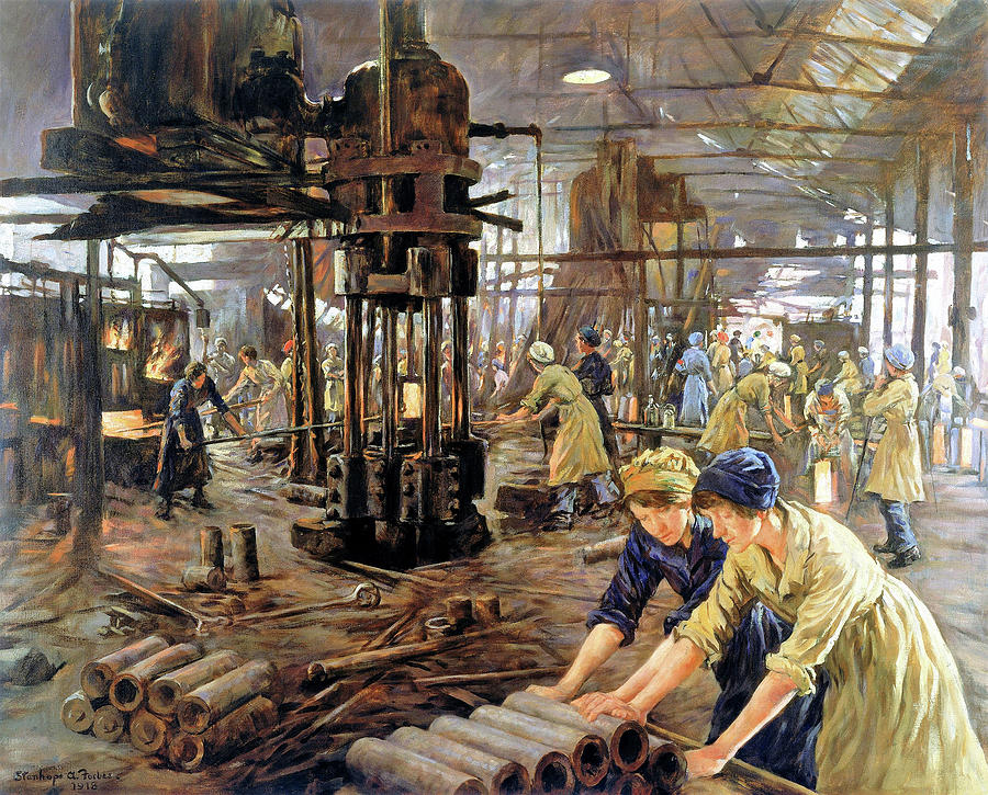 Stanhope Alexander Forbes Painting - The Munitions Girls - Digital Remastered Edition by Stanhope Alexander Forbes