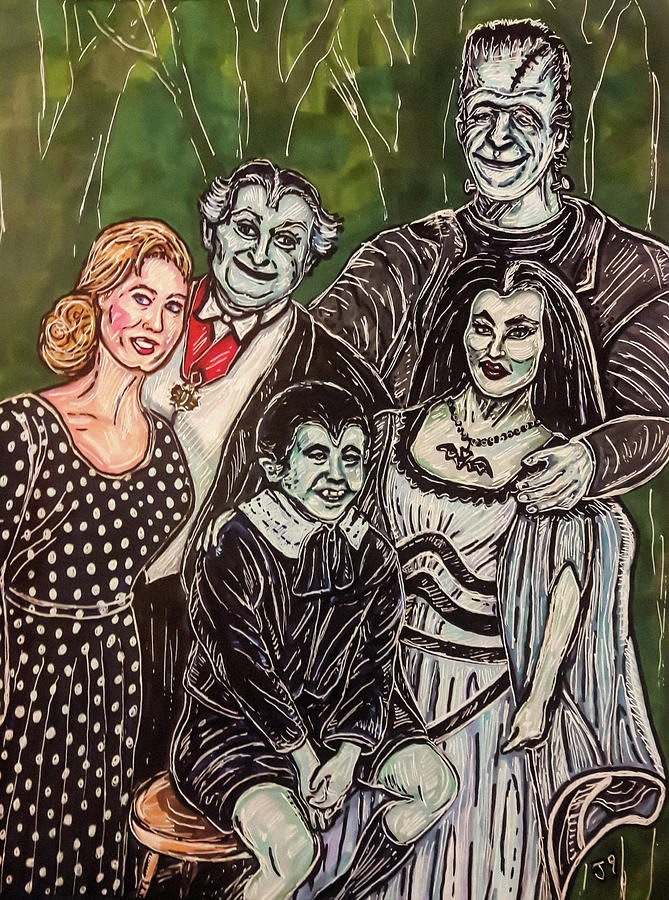 The Munsters Drawing by Janine Messenger - Fine Art America