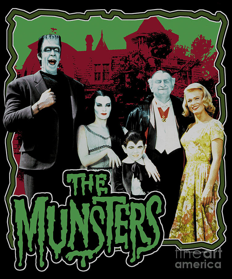 The Munsters Scary Normal Family Digital Art by Angelina Leah | Pixels