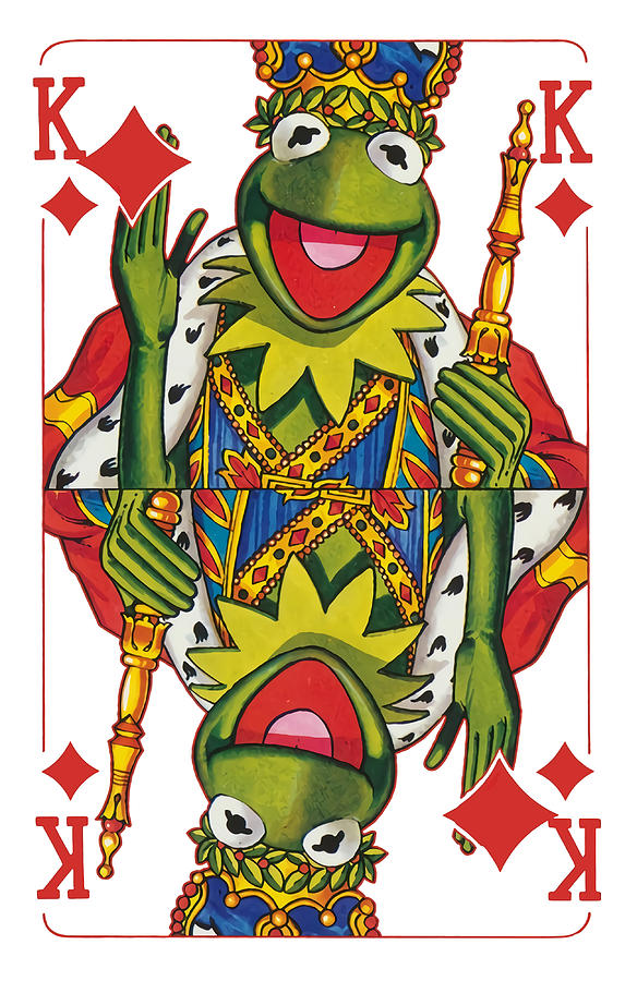 THE MUPPET KERMIT IS KING CARD Poster trending Painting by Ashley Eva ...