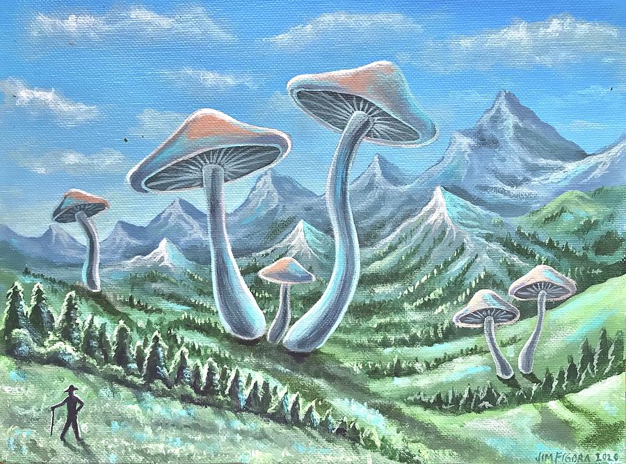 The Mushroom Hunter Painting by Jim Figora