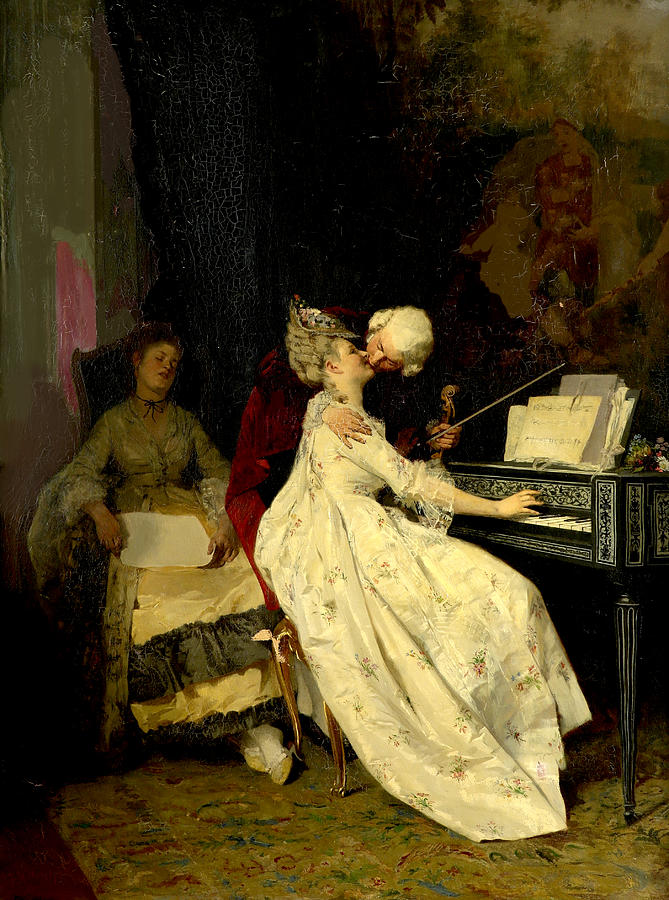 watteau music party