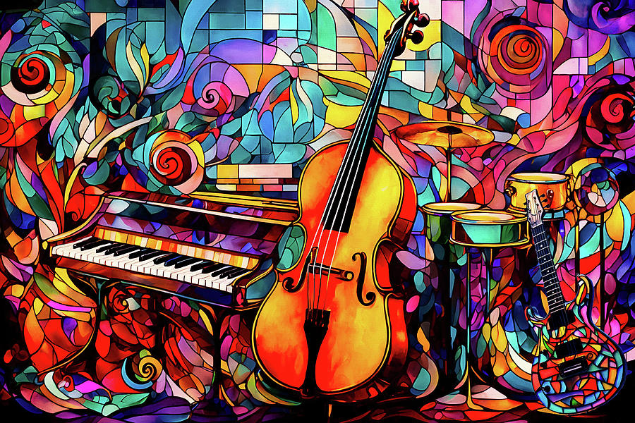 The Music Room Digital Art by Peggy Collins