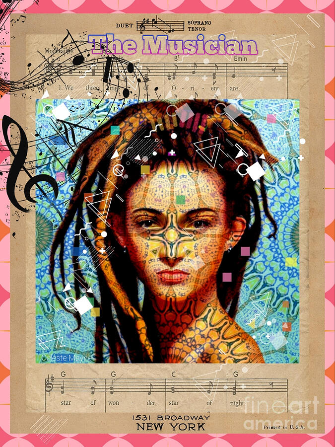 The Musician Mixed Media
