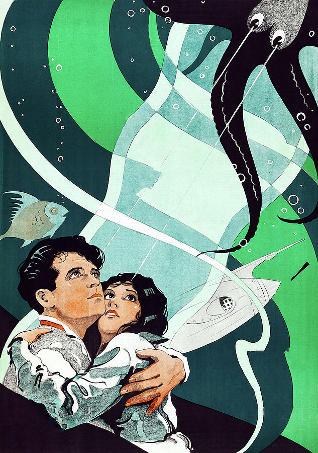 The Mysterious Island, 1929, movie poster painting  by Eric Rohman Painting by Stars on Art