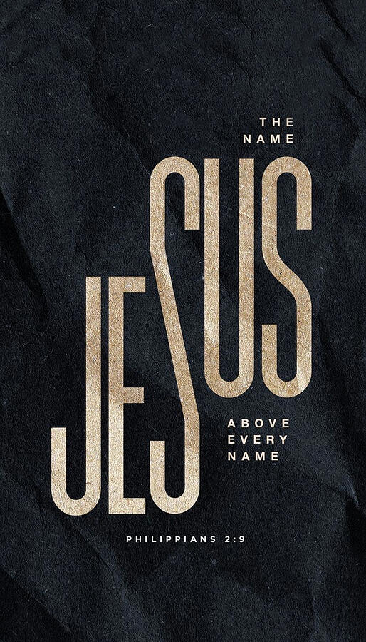 Typography Digital Art - The Name of Jesus by Adanoritsewo Metseagharun